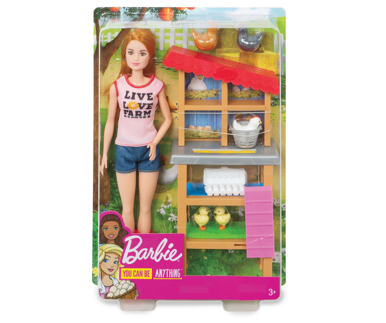 barbie with chickens