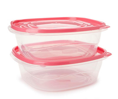 Take Along Rose 11.7-Cup Plastic Containers, 2-Pack