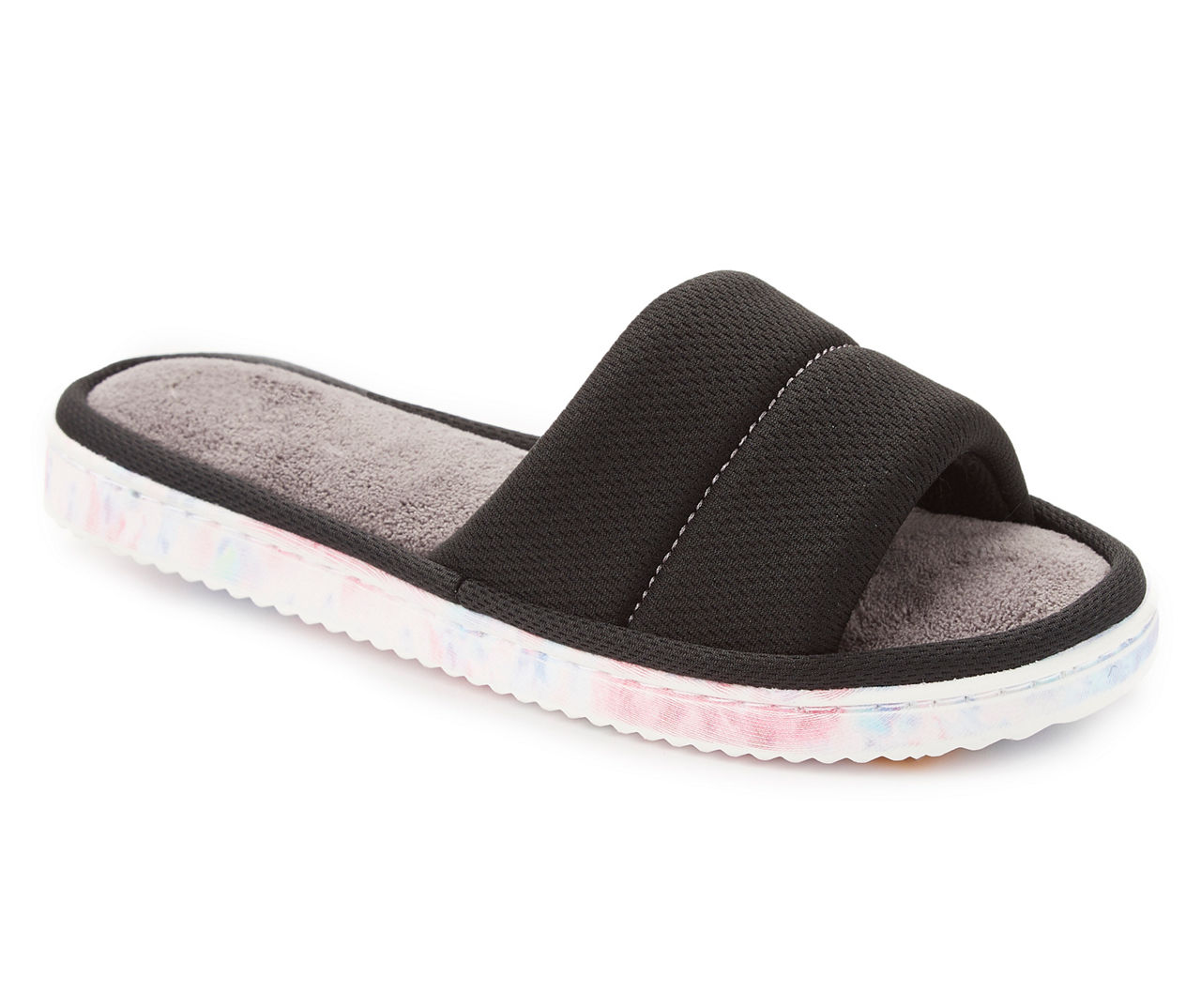 LDS MESH AND TERRY SLIDE BLK BLACK M