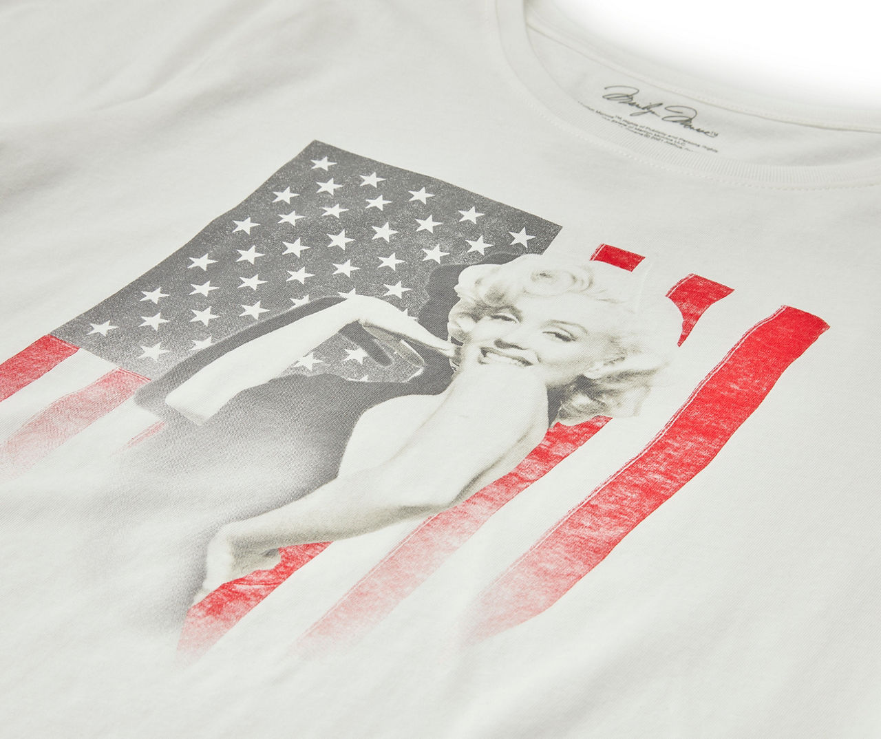 Marilyn monroe american outlet flag shirt