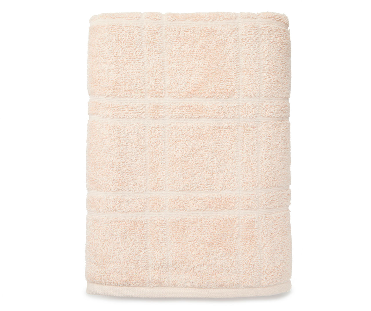 Pale Pink Textured Bath Towel