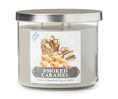 Smoked Caramel 3-Wick Jar Candle, 14 Oz.