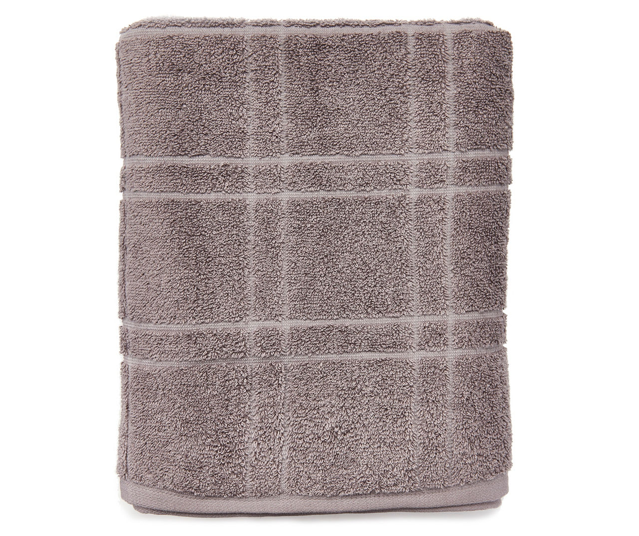 Dark Gray Textured Bath Towel