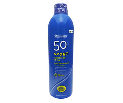 SPF 50 Sport Sunscreen Spray, 11 Oz.