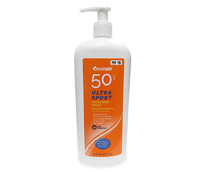Ultra Sport SPF 50 Sunscreen Lotion, 16 Oz.