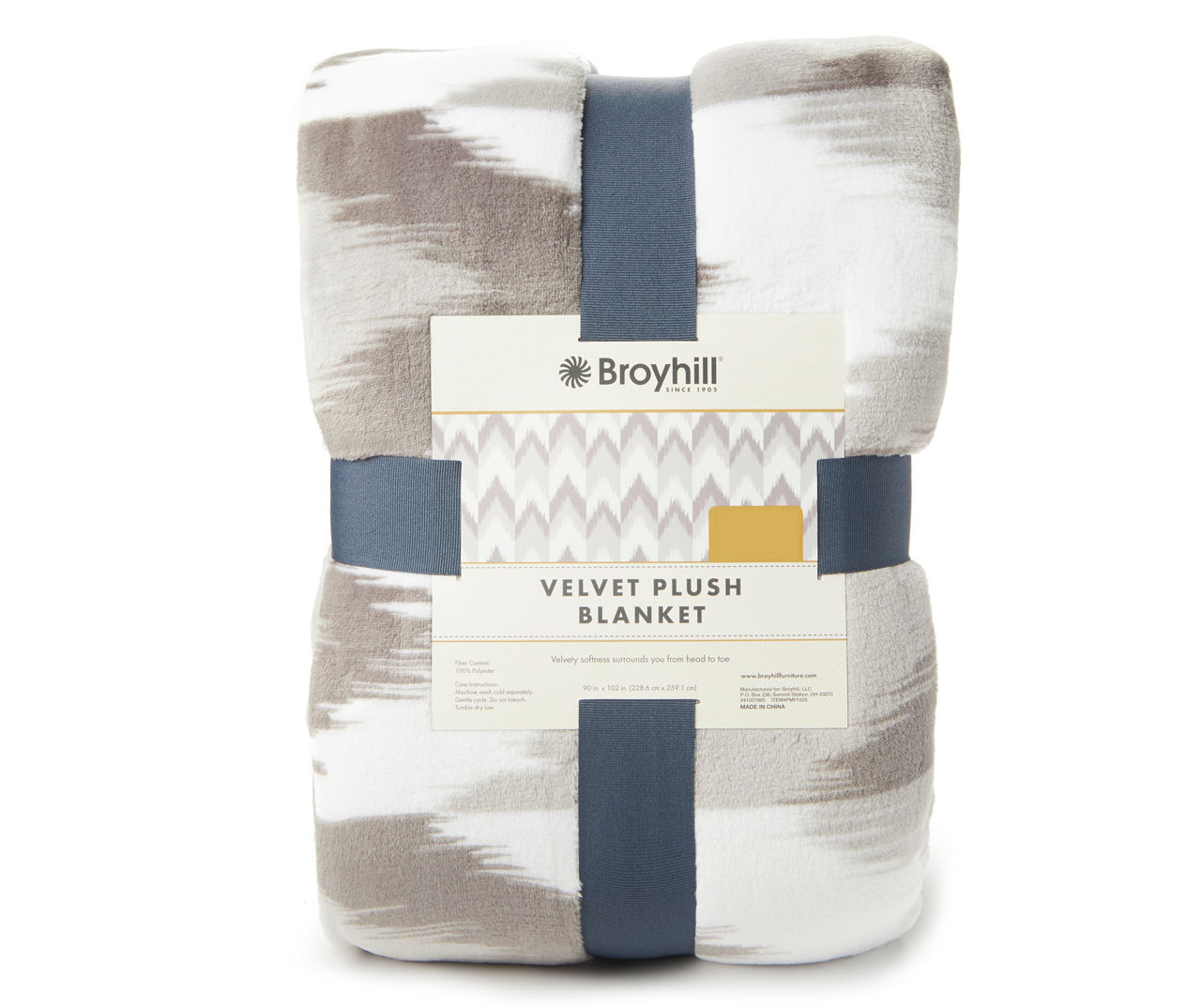 Broyhill velvet best sale plush throw