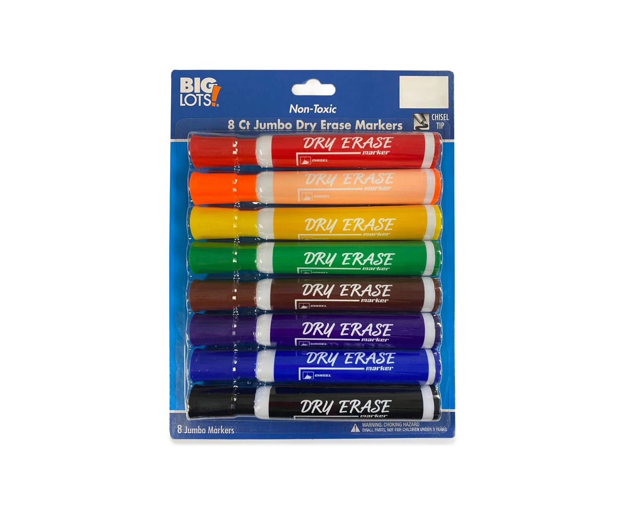 Big Lots Jumbo Dry Erase Markers, 8-Pack