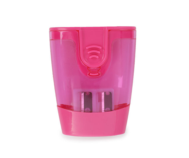 Enday 2-Hole Sharpener W/recycle Bin, Pink