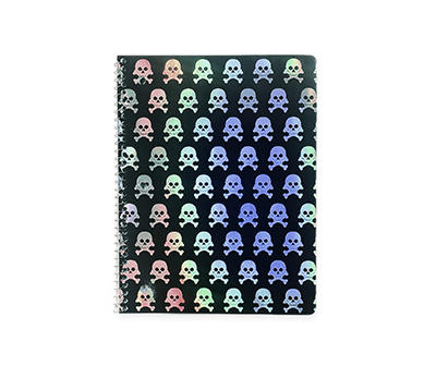 Iridescent Skull Spiral Notebook