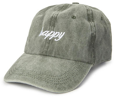 NOVELTY CAMP CAP OLIVE HAPPY