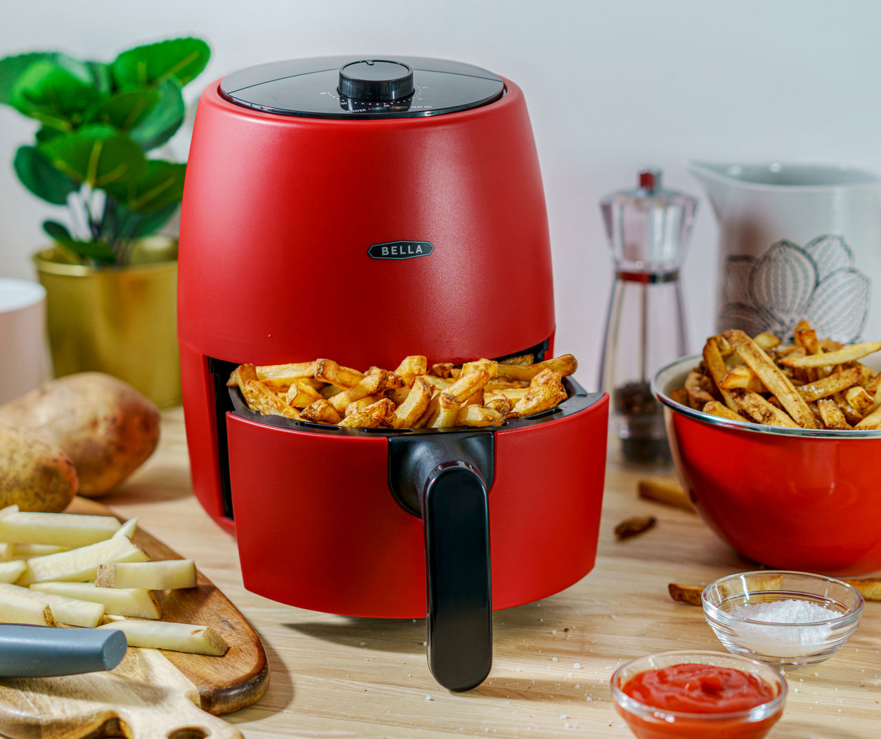 Bella Red Air Fryer, 2-Qt.