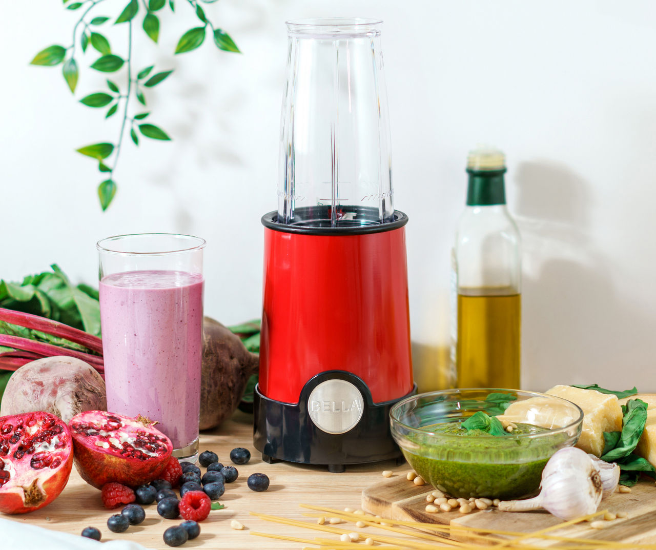 Bella Red 6-Piece Rocket Blender