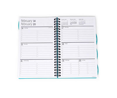 Medium Solid Teal Home Office Planner