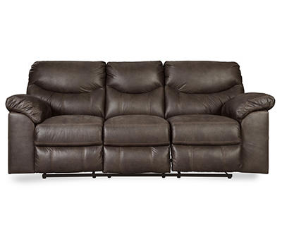 Boxberg Teak Faux Leather Power Reclining Sofa