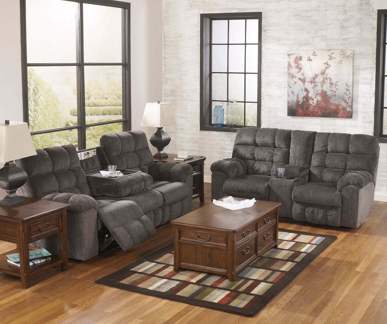 Acieona slate 2025 reclining sofa