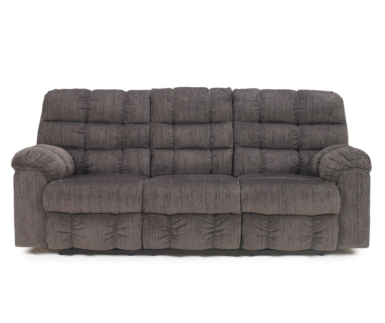 Signature Design By Ashley Acieona Slate Reclining Sofa with Drop Down Table Big Lots