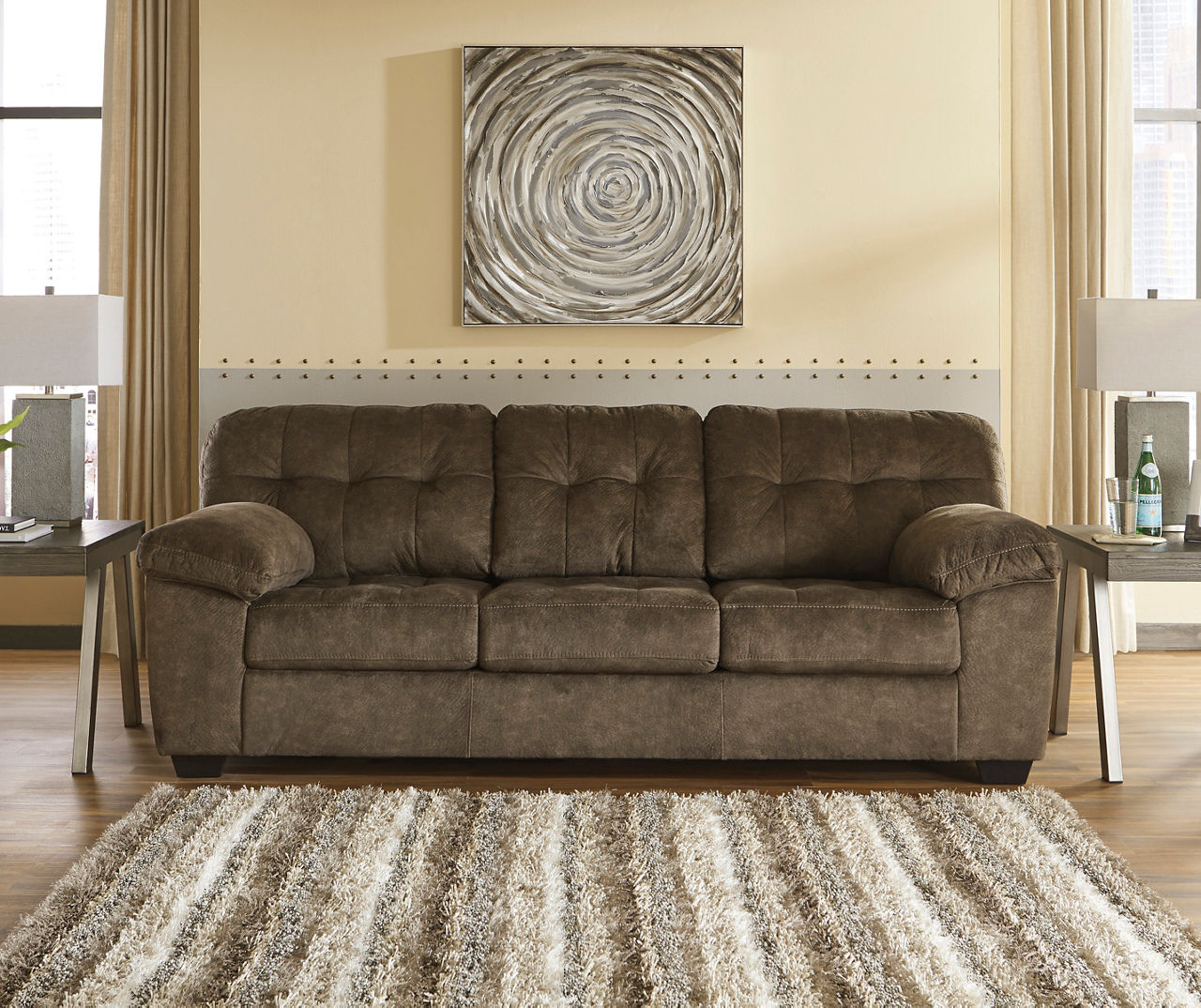 Ashley deals brown sofa