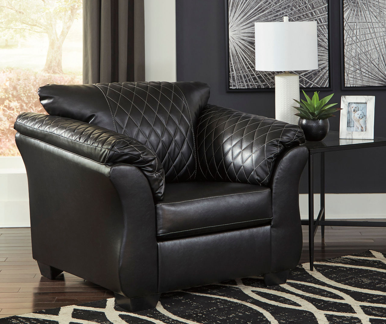 Ashley betrillo deals black sofa