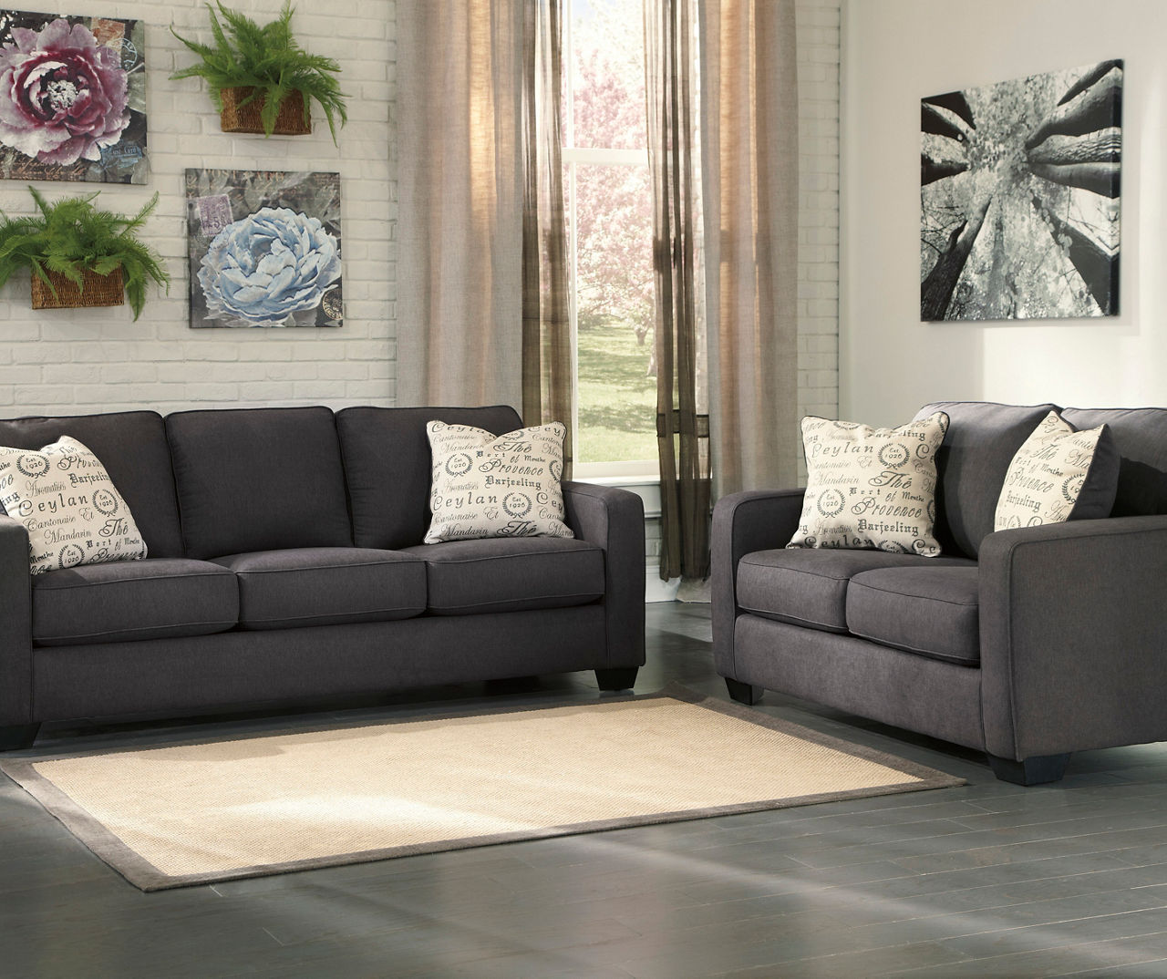 Signature Design By Ashley Alenya Charcoal Sofa | Big Lots