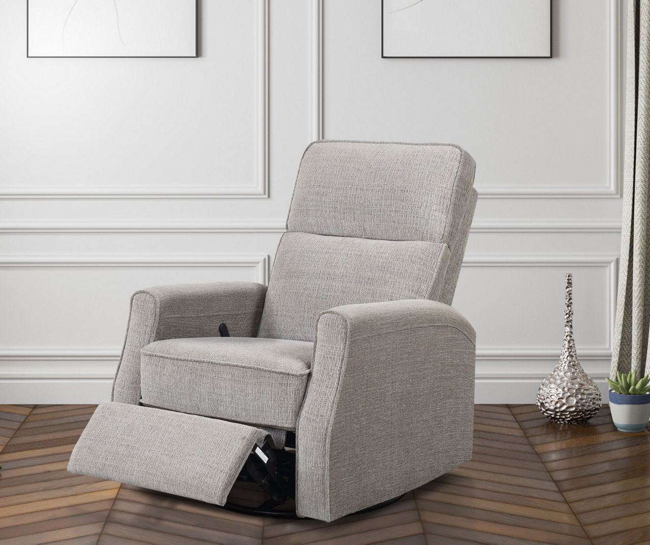 Willow River Henderson Wheat Swivel Glider Recliner Big Lots