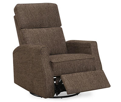 Willow River Henderson Chocolate Swivel Reclining Glider with Swivel, Glider, And Reclining Functions