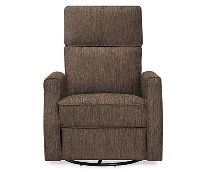 Willow River Henderson Chocolate Swivel Reclining Glider with Swivel, Glider, And Reclining Functions