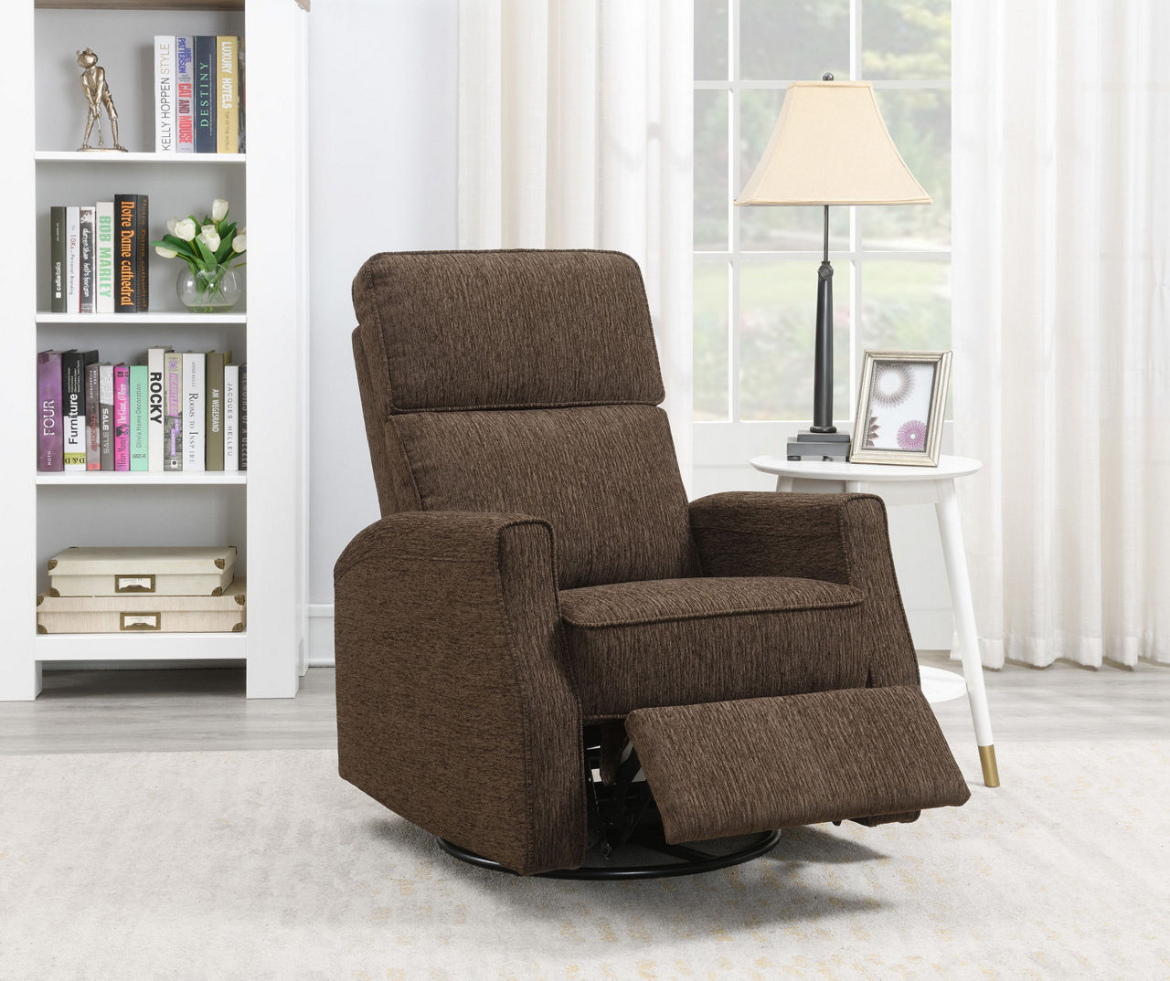Henderson Chocolate Swivel Glider Recliner