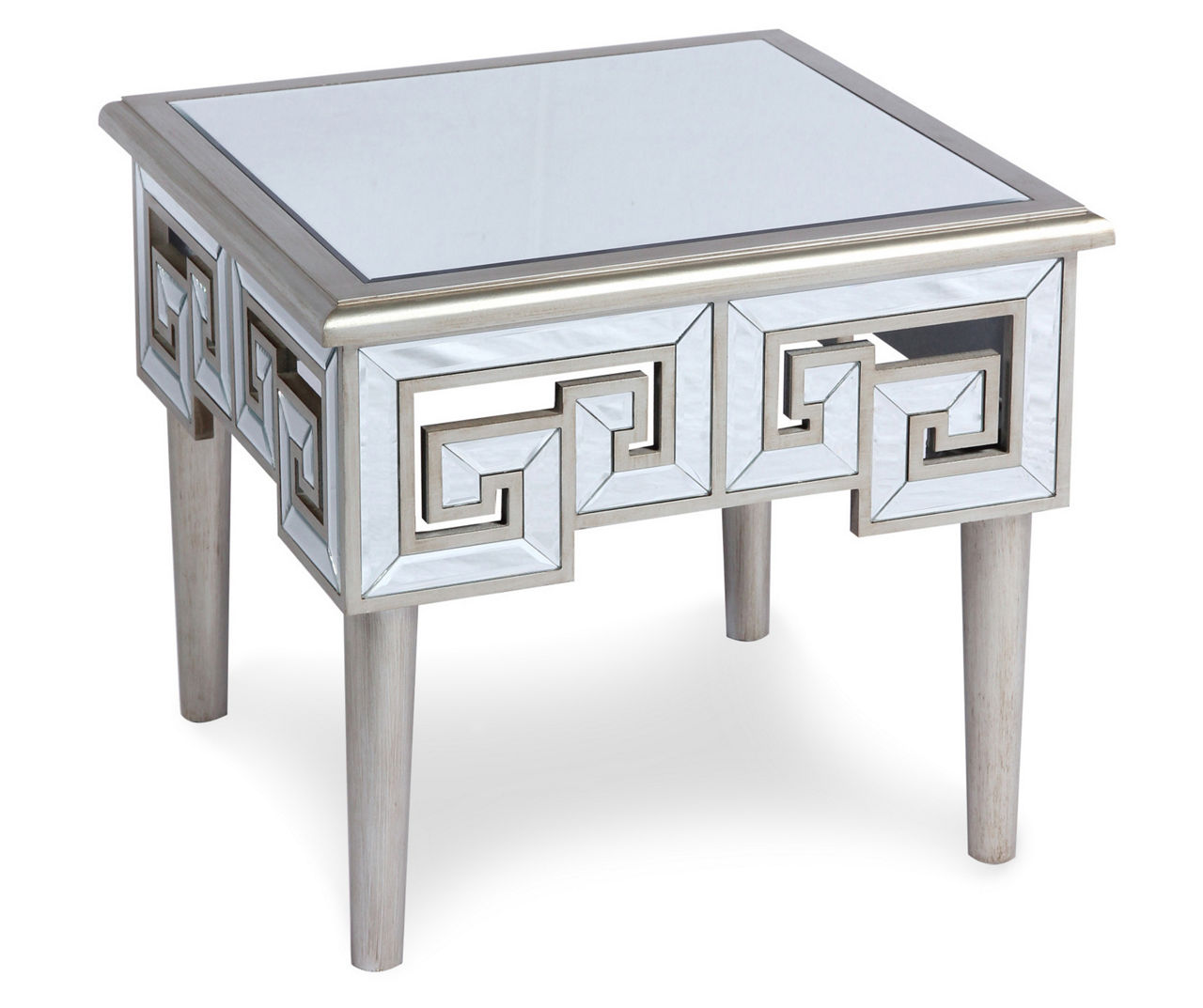 Willow River Shelton Silver Mirror End Table Big Lots