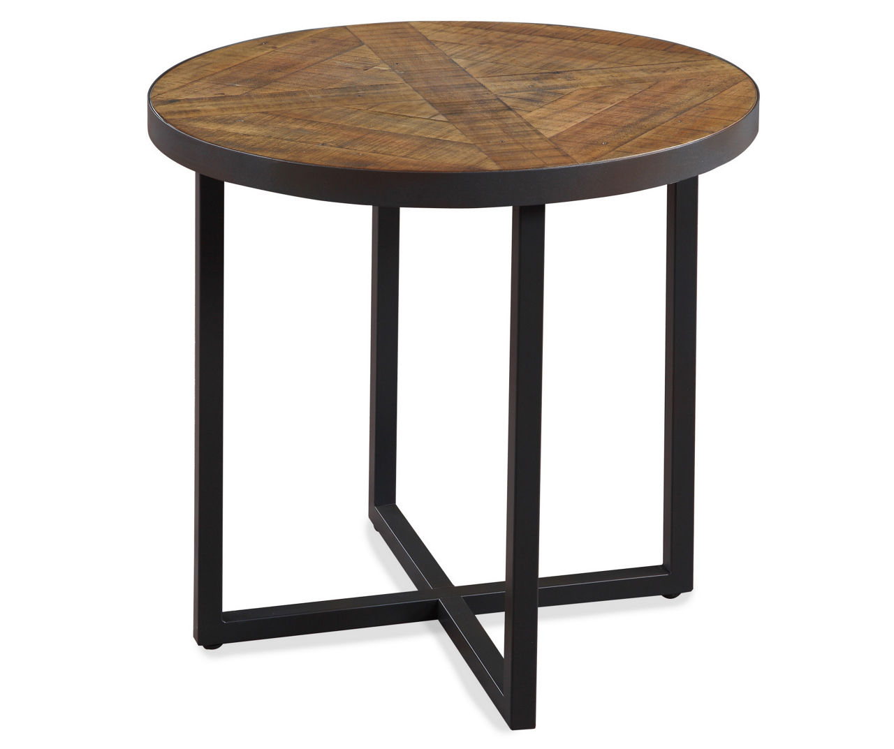 Willow River Scranton Antique Pine Round End Table | Big Lots