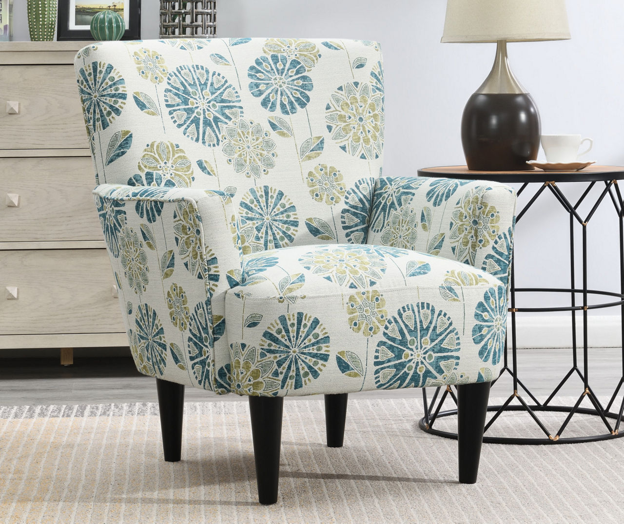 Small teal accent discount chair