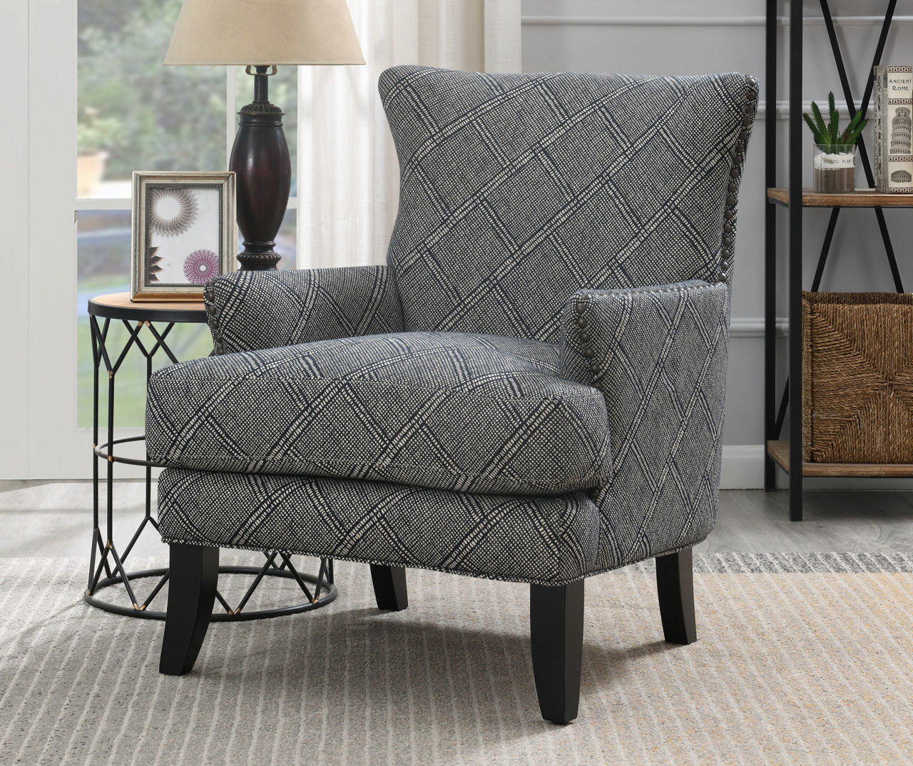 Printed deals accent chair