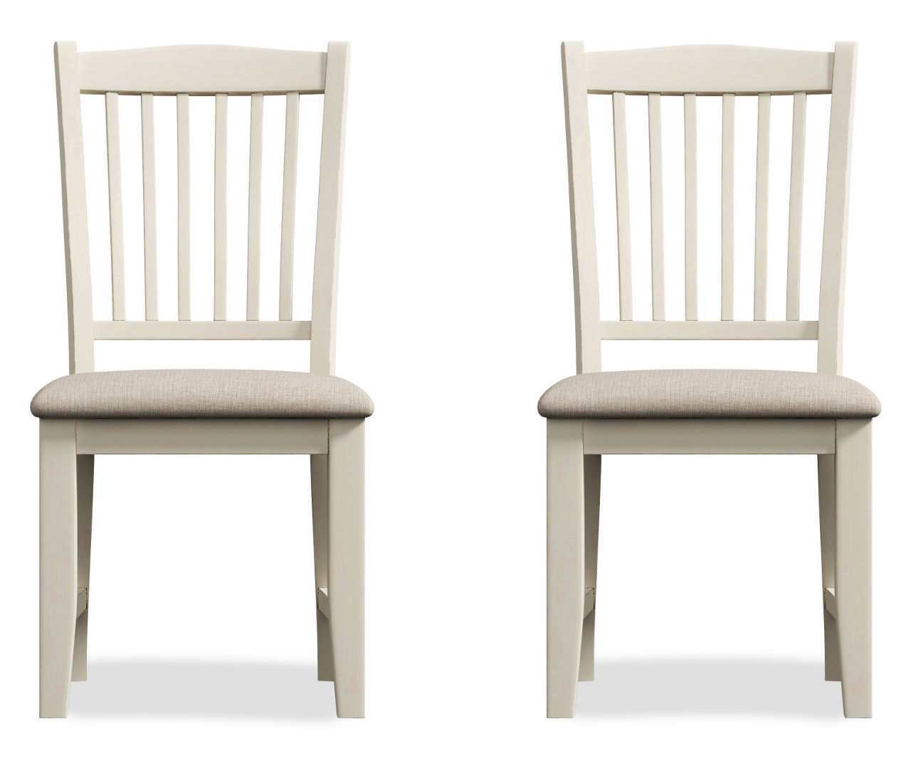 Willow River Tuscon Whitewash Upholstered Dining Chairs, 2Pack Big Lots