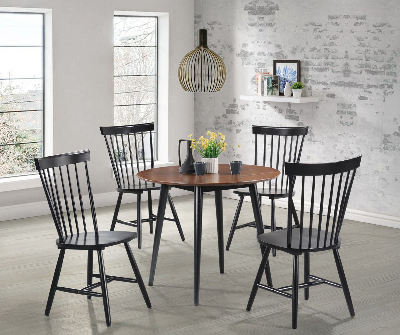 Willow River Springfield Black Dining Chairs 2 Pack Big Lots