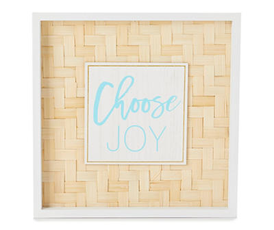 "Choose Joy" Bamboo Framed Plaque