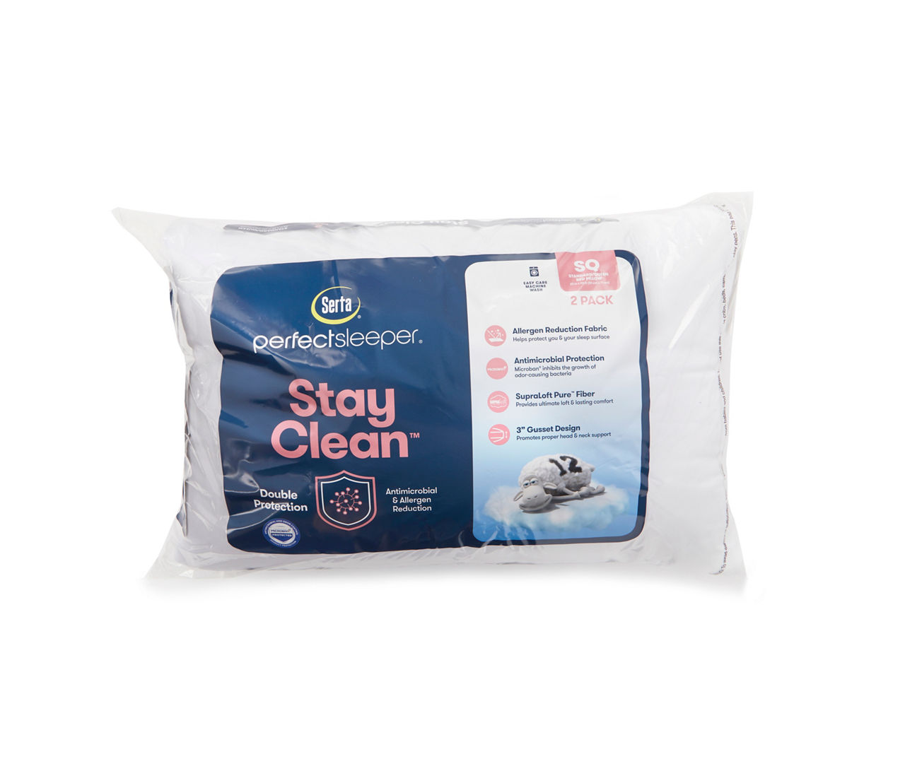 Stay Clean Pillows 2 Pack