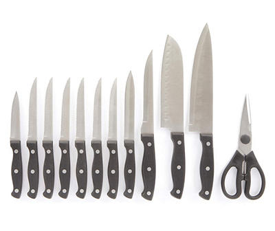 Black Stainless Steel 13-Piece Cutlery Set