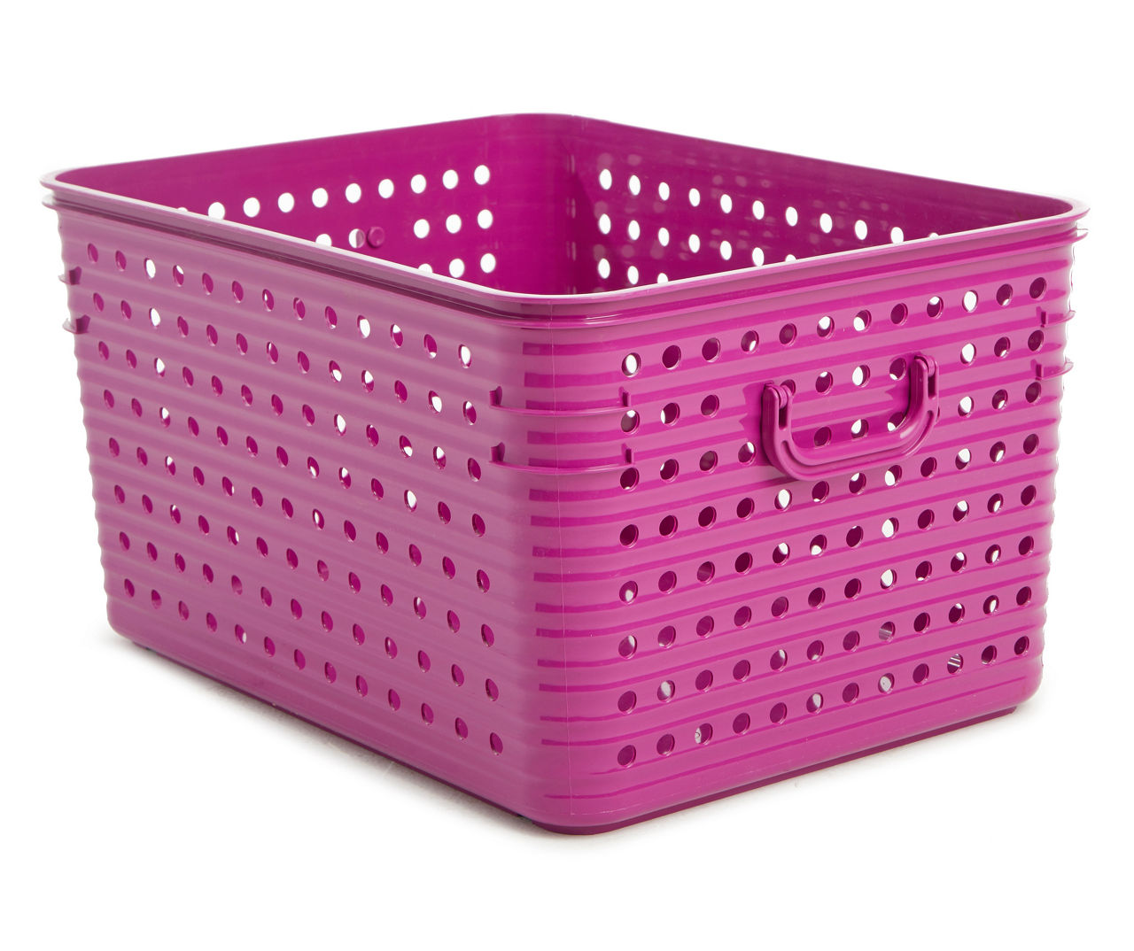 Dial Fuchsia Large Dot Basket | Big Lots