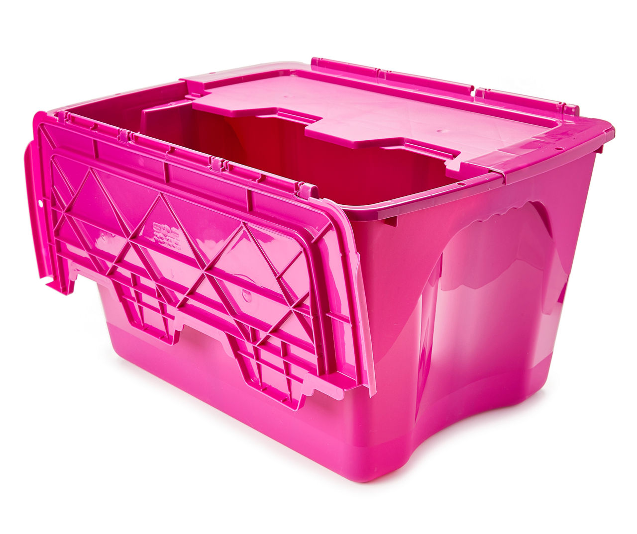 SMALL PLASTIC STORAGE BIN: PINK