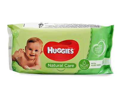 Natural Care Baby Wipes, 56-Count