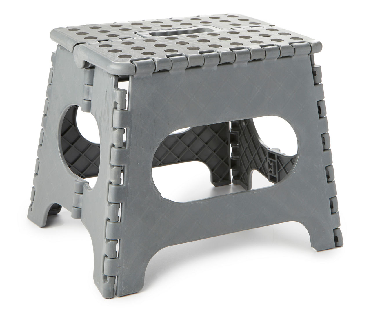 Real Living Gray 1-Step Plastic Folding Step Stool | Big Lots