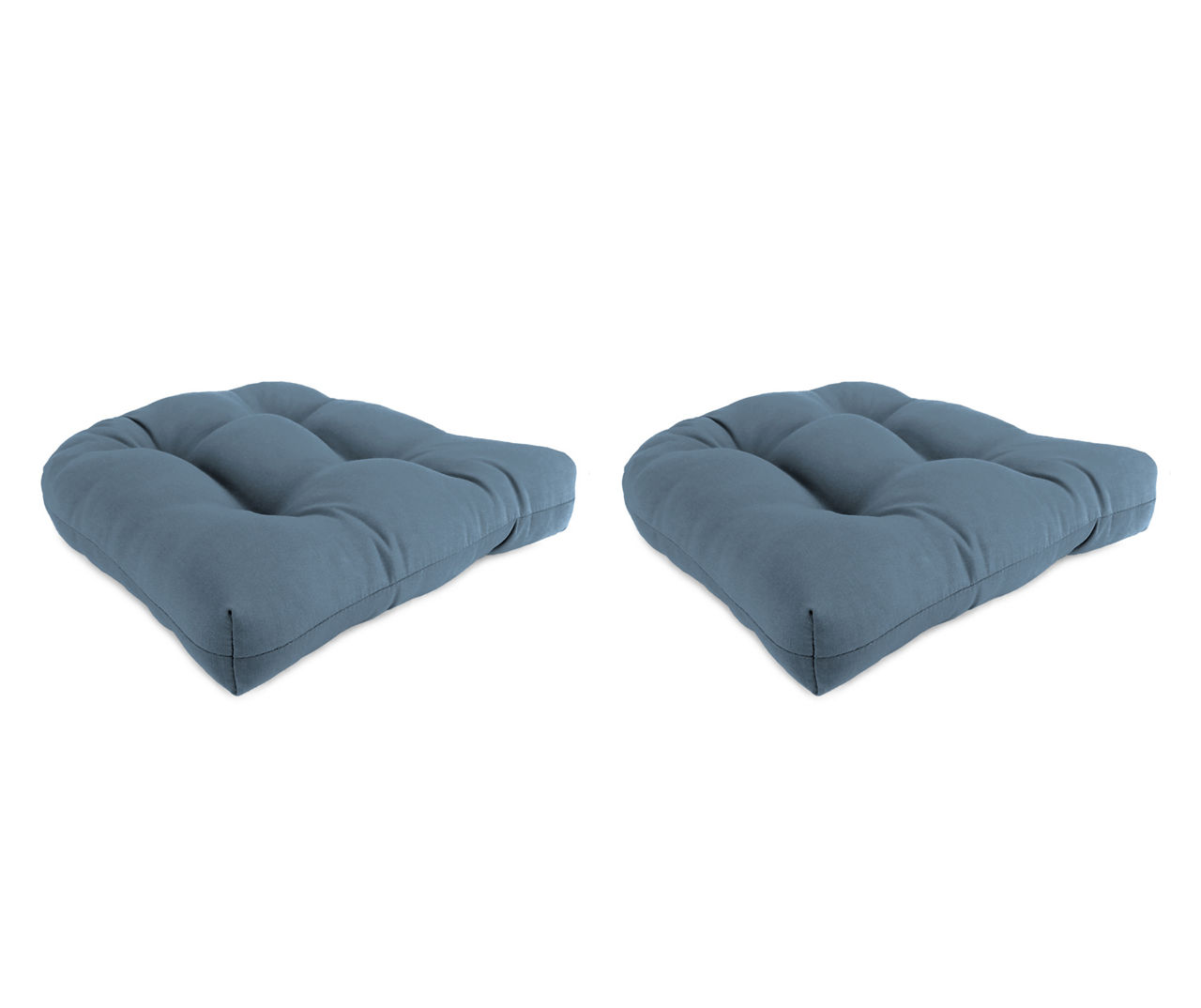 Sunbrella Denim Blue Outdoor Wicker Chair Cushions 2 Pack Big Lots