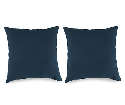 Indigo Blue Outdoor Throw Pillows, 2-Pack