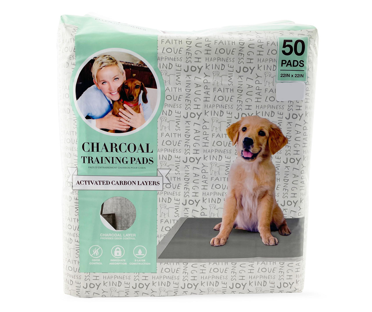 Charcoal Pet Training Pads 50 Count