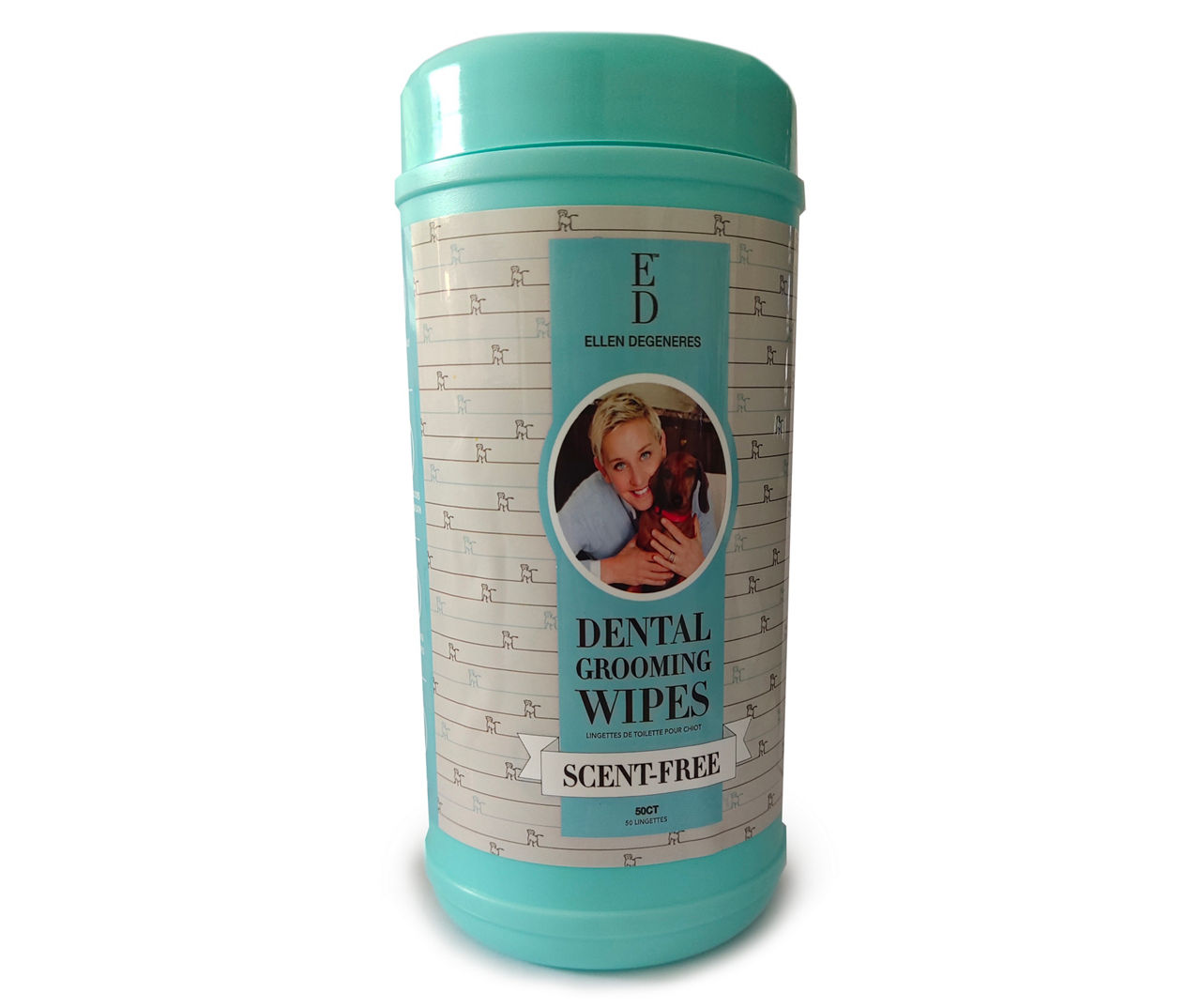 Dental Scent-Free Pet Grooming Wipes, 50-Count