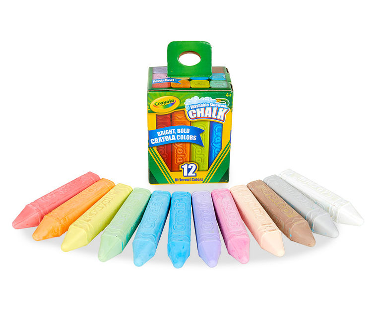 Crayola Chalk 12 Pieces Colorful  Discount Wholesalers – Discount