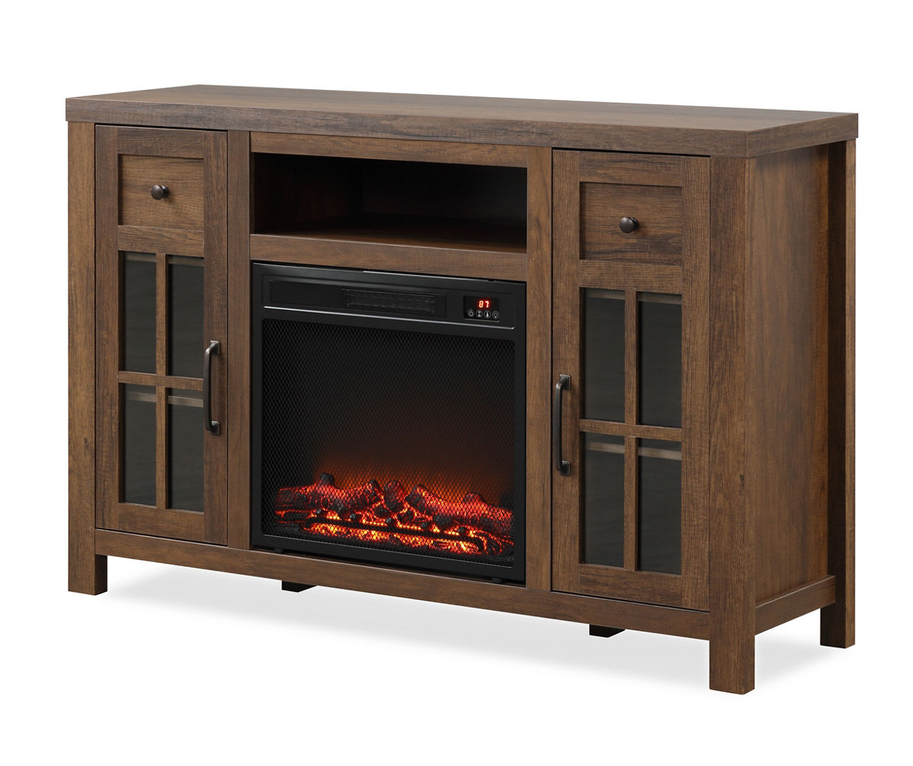 Big lots entertainment center with deals fireplace