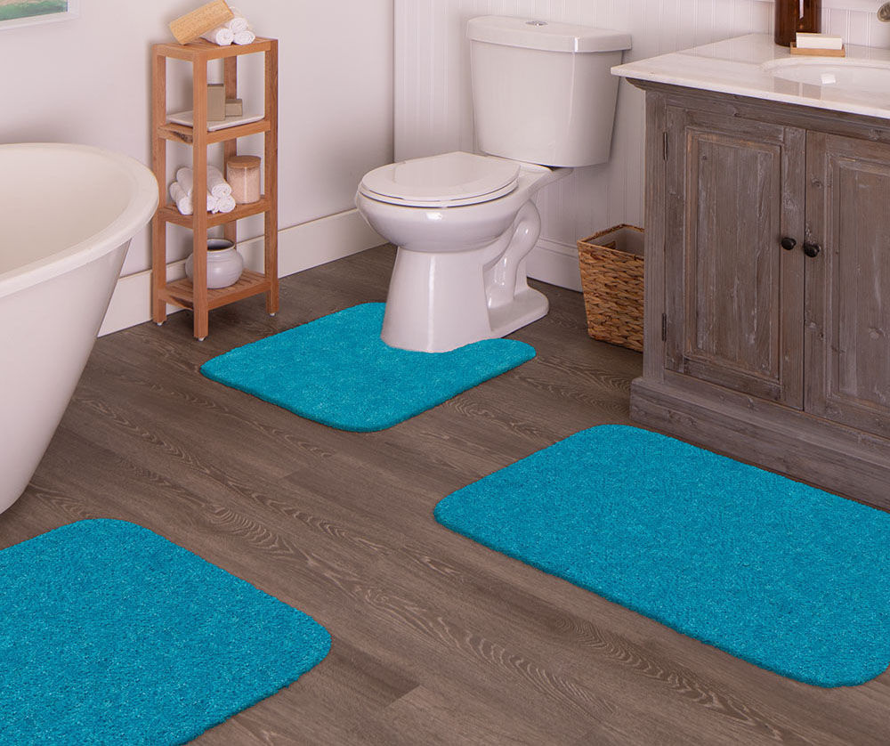 Blue Bathroom Rugs, Moroccan Bath Rugs