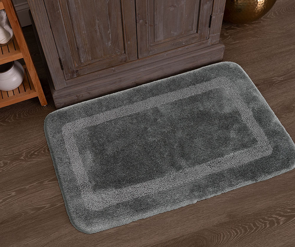 Mohawk Facet Bath Rug Gray