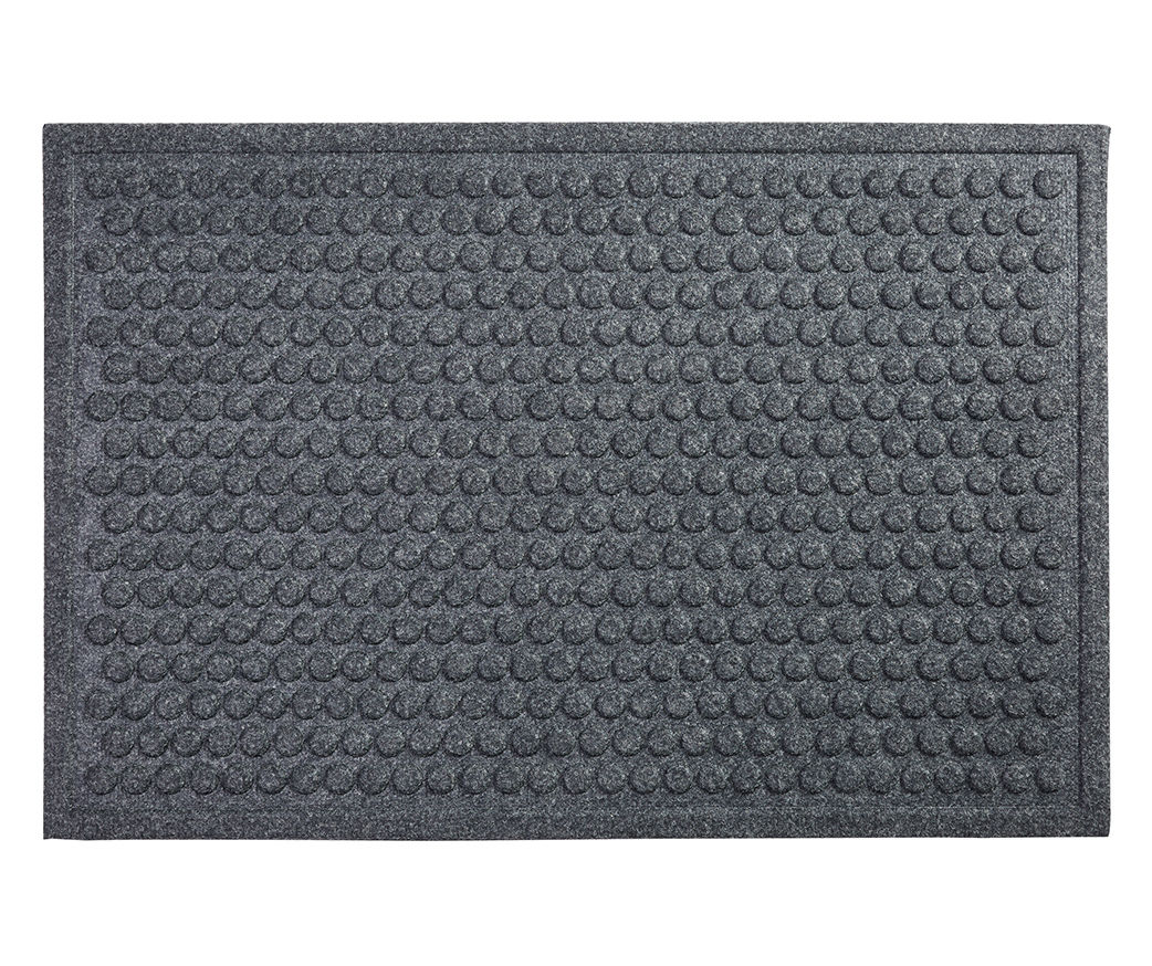 Impressions Dots Charcoal Outdoor Doormat, (3' x 4')