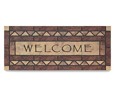Manor "Welcome" Celtic Stone Outdoor Doormat, (47" x 19.5")